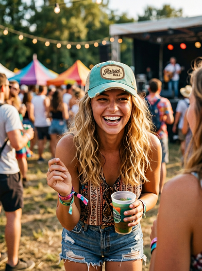 Hair-on-Hyde RAISIN' HELL Patch Hats - 9 Color CHOICES