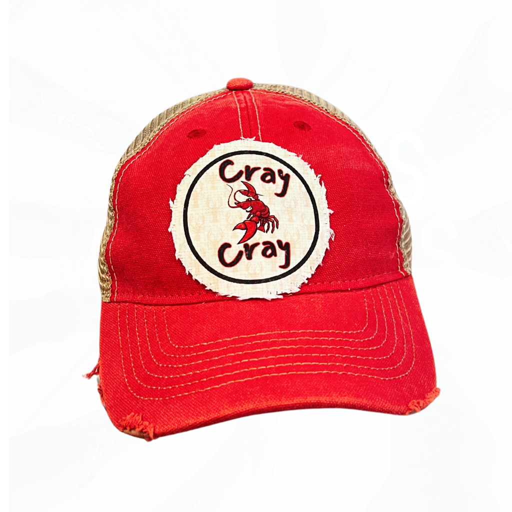 CRAY CRAY Crawfish Season Trucker Hats - Many Colors