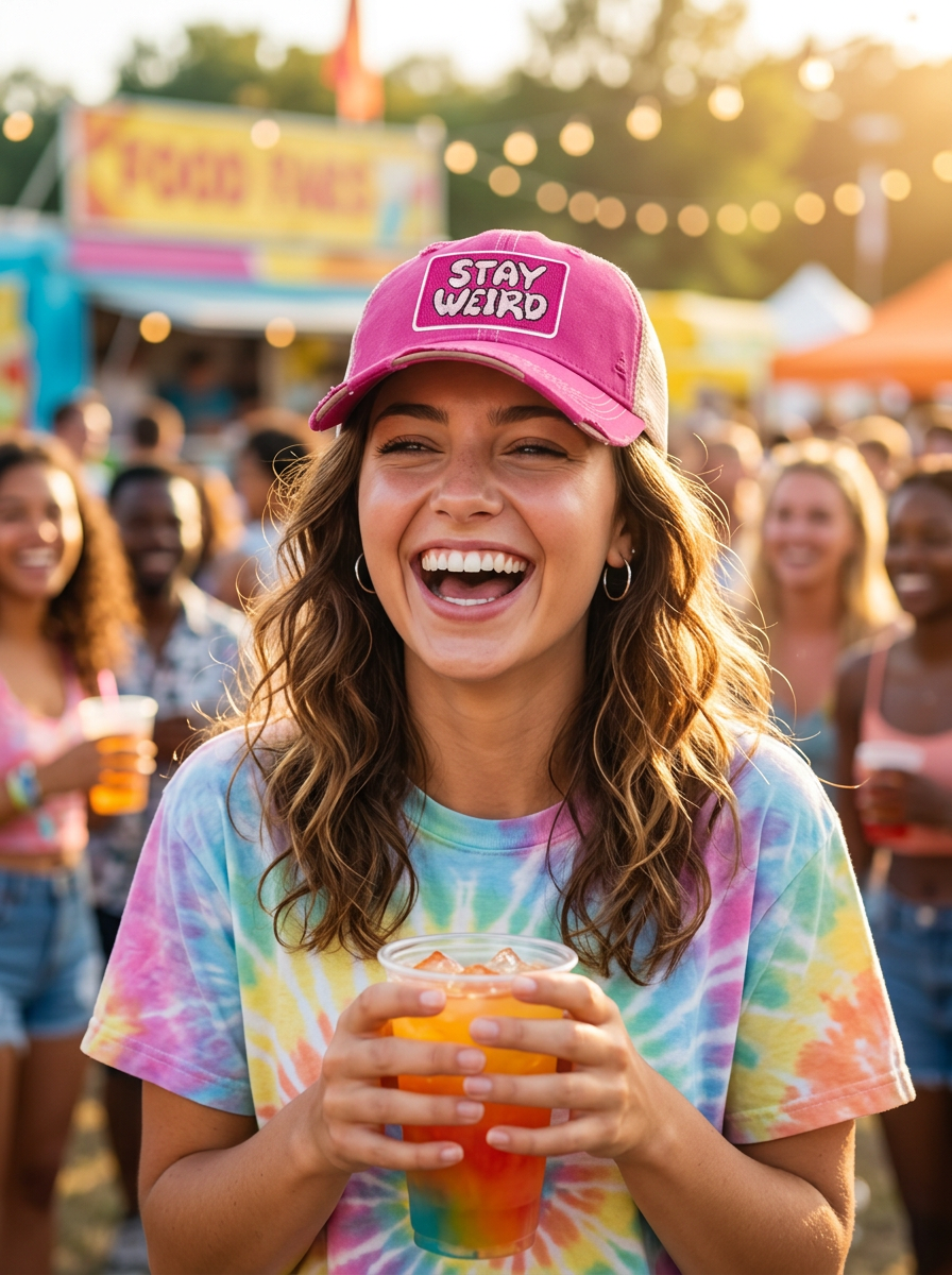 STAY WEIRD TRUCKER HAT - 6 CHOICES