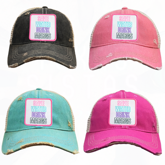 SAVE WATER DRINK MARGS Trucker HAT