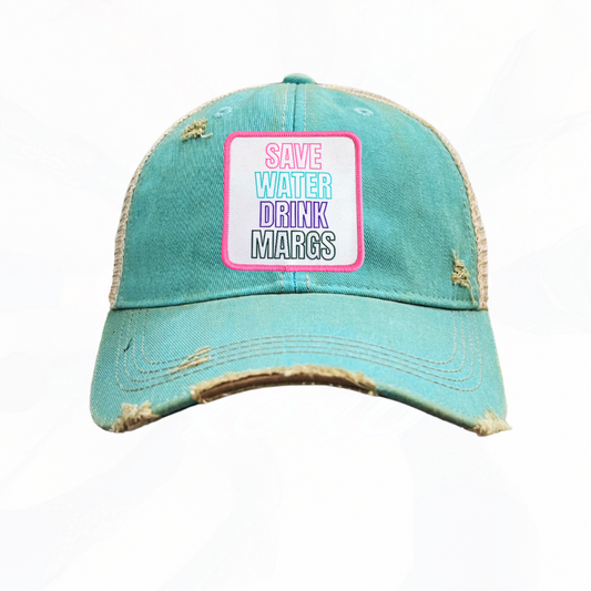 SAVE WATER DRINK MARGS Trucker HAT