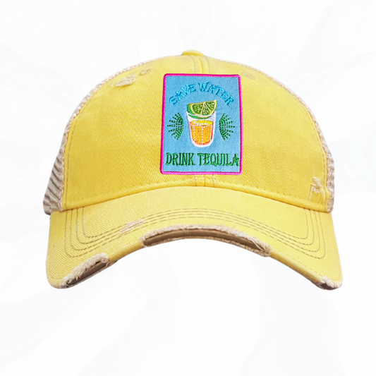 SAVE WATER DRINK TEQUILA Trucker Hat - 6 Colors