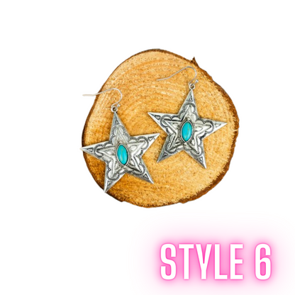 Stone & Fringe Earrings Collection