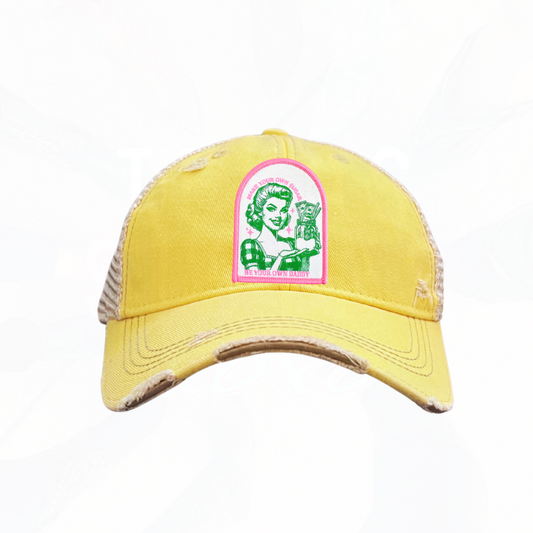Make Your Own Sugar Be Your Own Daddy Patch Trucker HAT