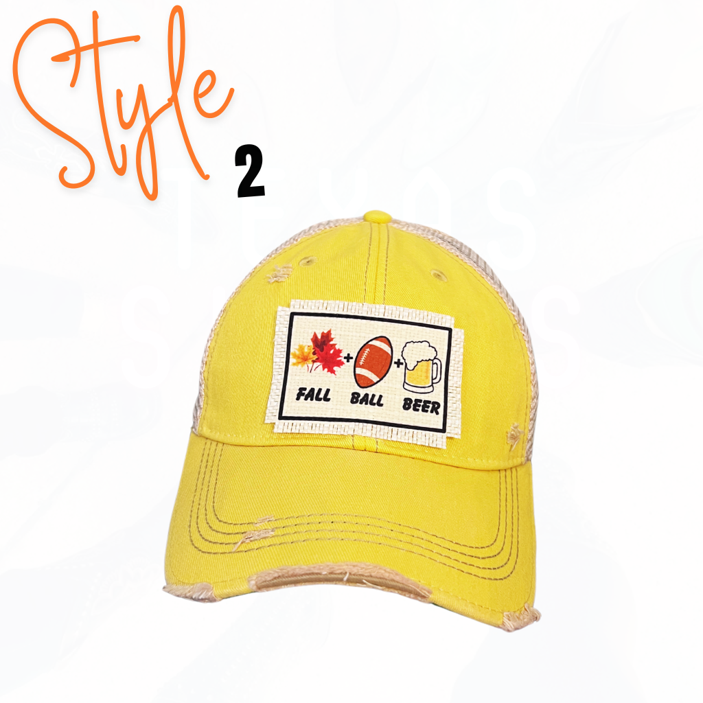 Fall Favorite Trucker Patch Hats 2 - 4 Styles