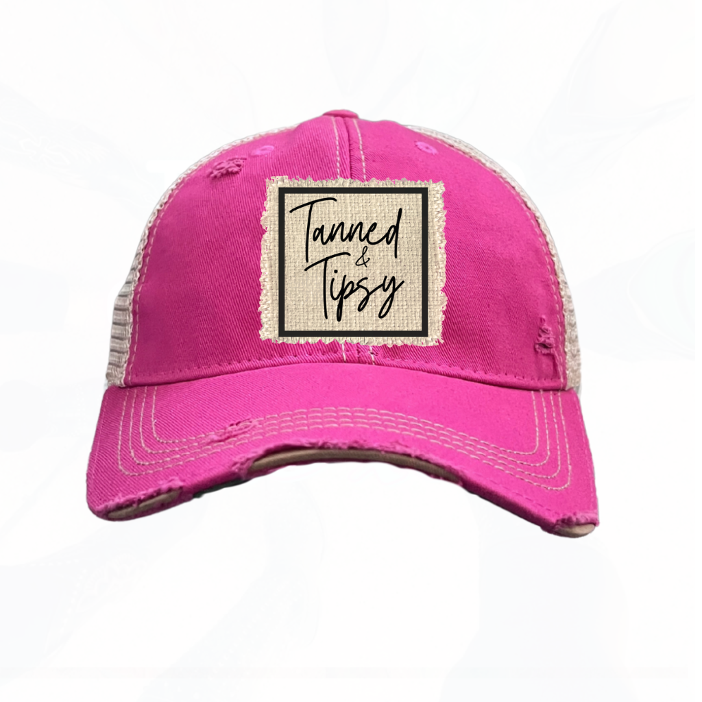 Tanned & Tipsy Trucker Hat - Lot's of Colors