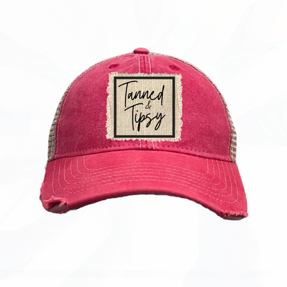 Tanned & Tipsy Trucker Hat - Lot's of Colors