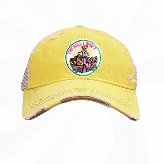 THE HELL I WON'T Cowgirl Trucker Hat - 6 Colors