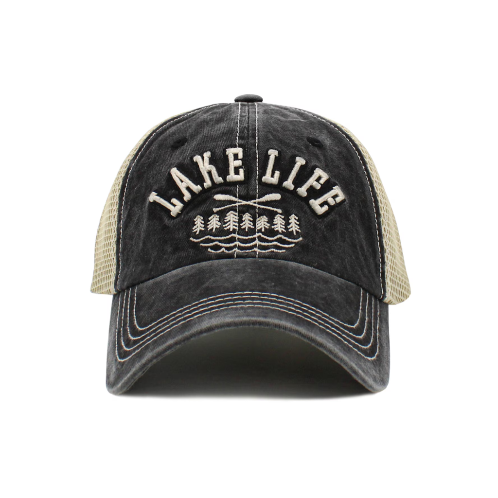 Lake Life Trucker HATS - Black or Gold
