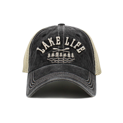 Lake Life Trucker HATS - Black or Gold