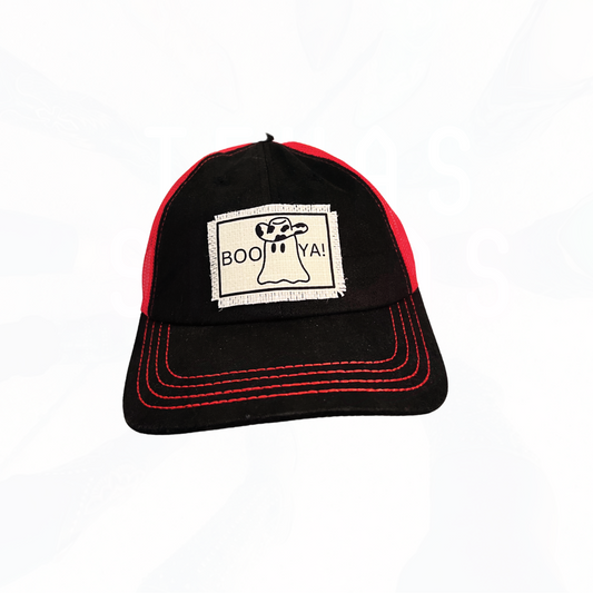 BOO-YA! Cowboy Ghost Trucker Hat