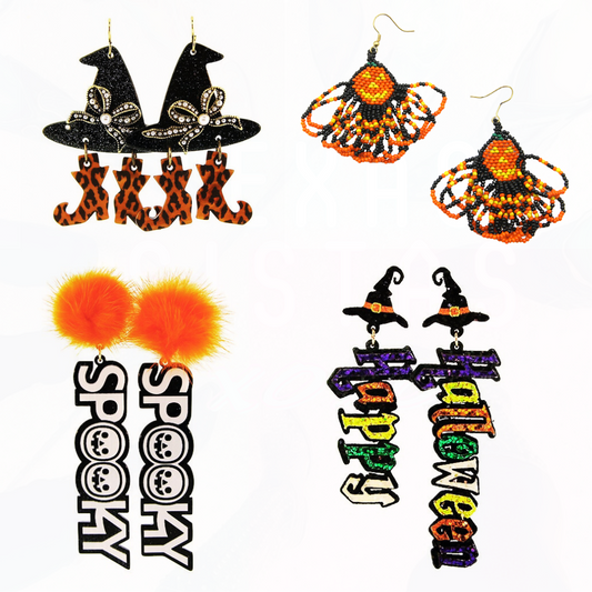 Happy Halloween Earrings - 4 Styles