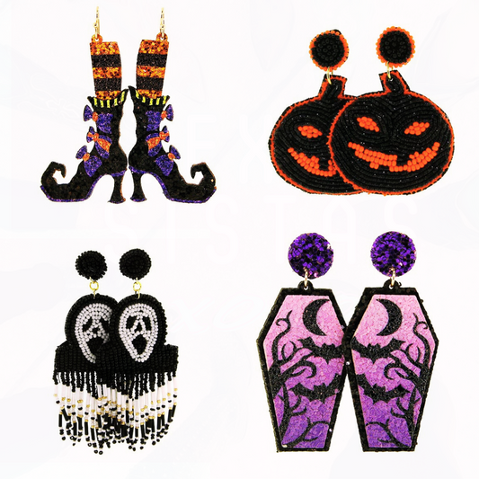 Happy Halloween Spooky Earrings - 4 Styles