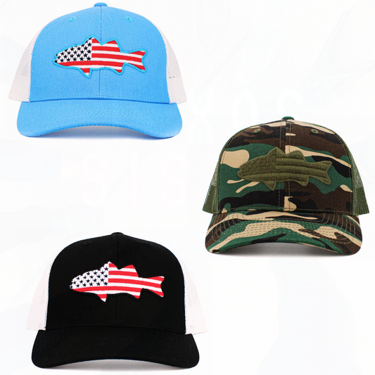 Fish Shaped Flag Hats - 3 Colors