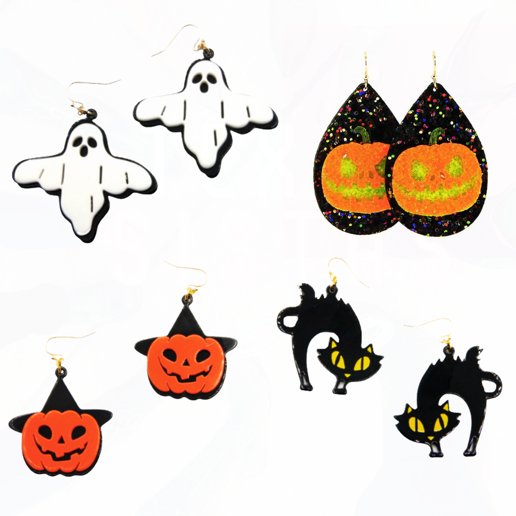 Ghostly Halloween Earrings  - 4 Styles