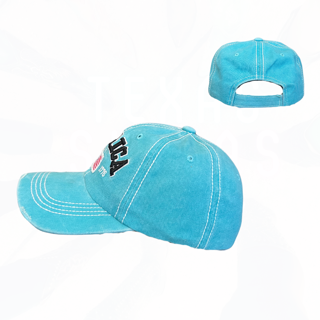 America Est 1776 Flag Hats - 3 Colors