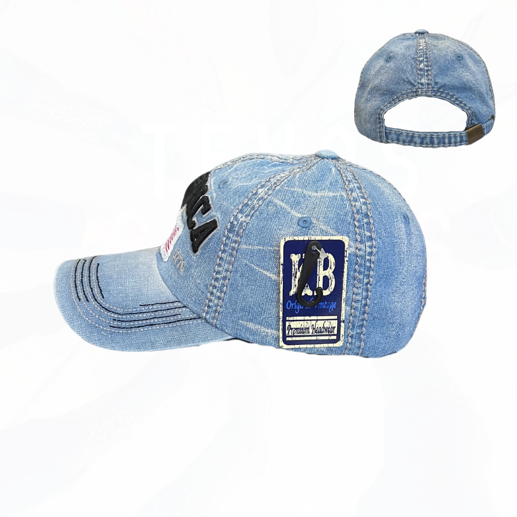 America Est 1776 Flag Hats - 3 Colors