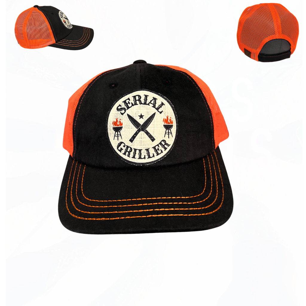 Serial GRILLER Hat - Great Fathers Day Hat Dads Hat BBQ