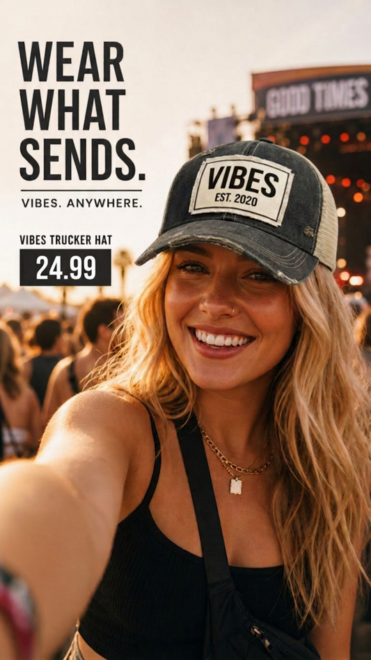 VIBES Est 2020 Patch Trucker Hat - Lots of Colors