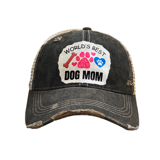 WORLD'S Best Dog MOM Trucker Hats - 5 Colors