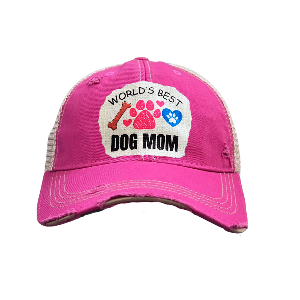 WORLD'S Best Dog MOM Trucker Hats - 5 Colors