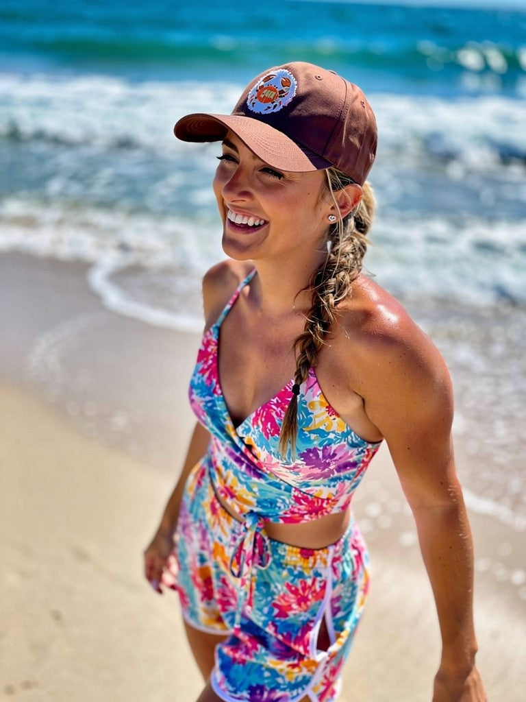 BEACH CRAB BROWN Trucker Hat - Adjustable