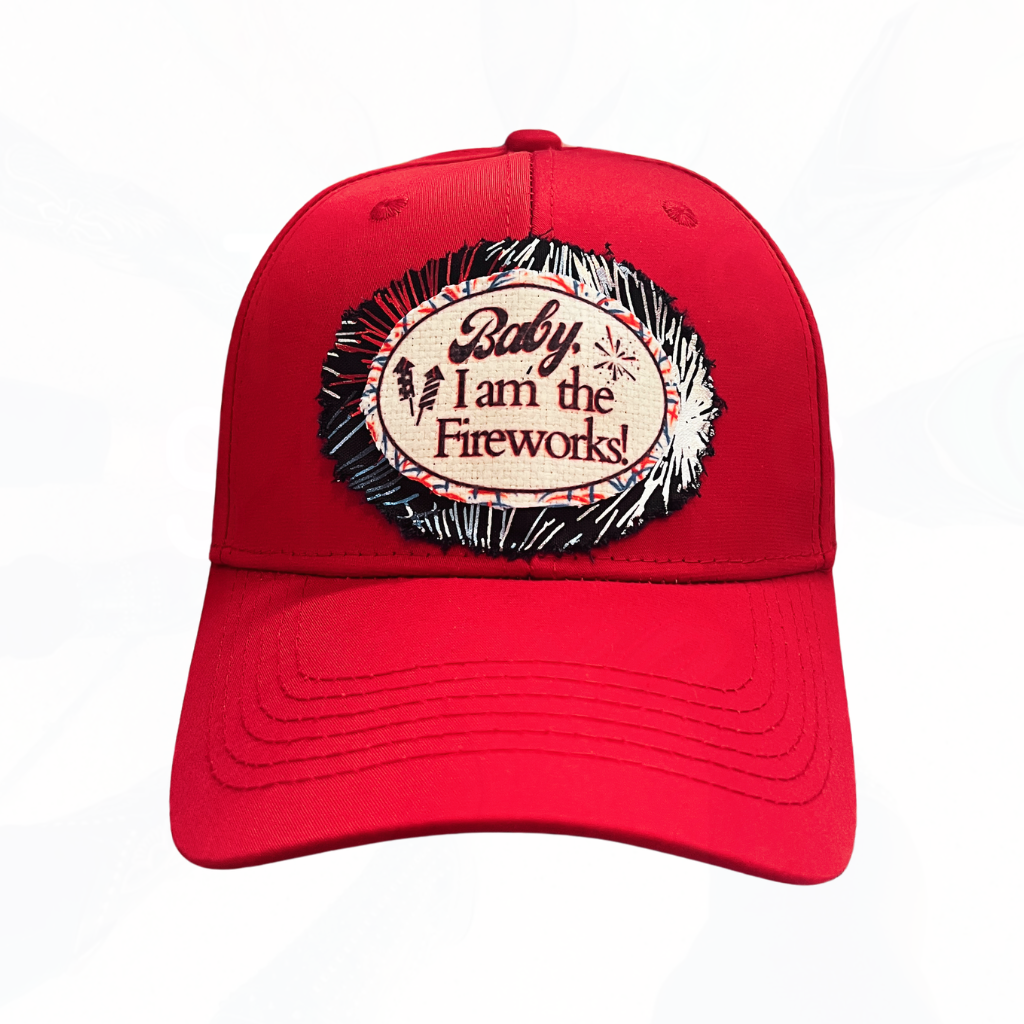 Baby I Am The Fireworks Patch Trucker Hat FIREWORKS