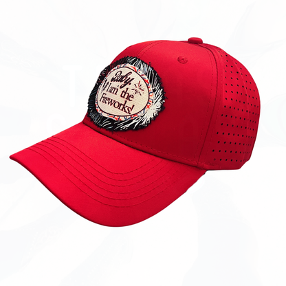 Baby I Am The Fireworks Patch Trucker Hat FIREWORKS