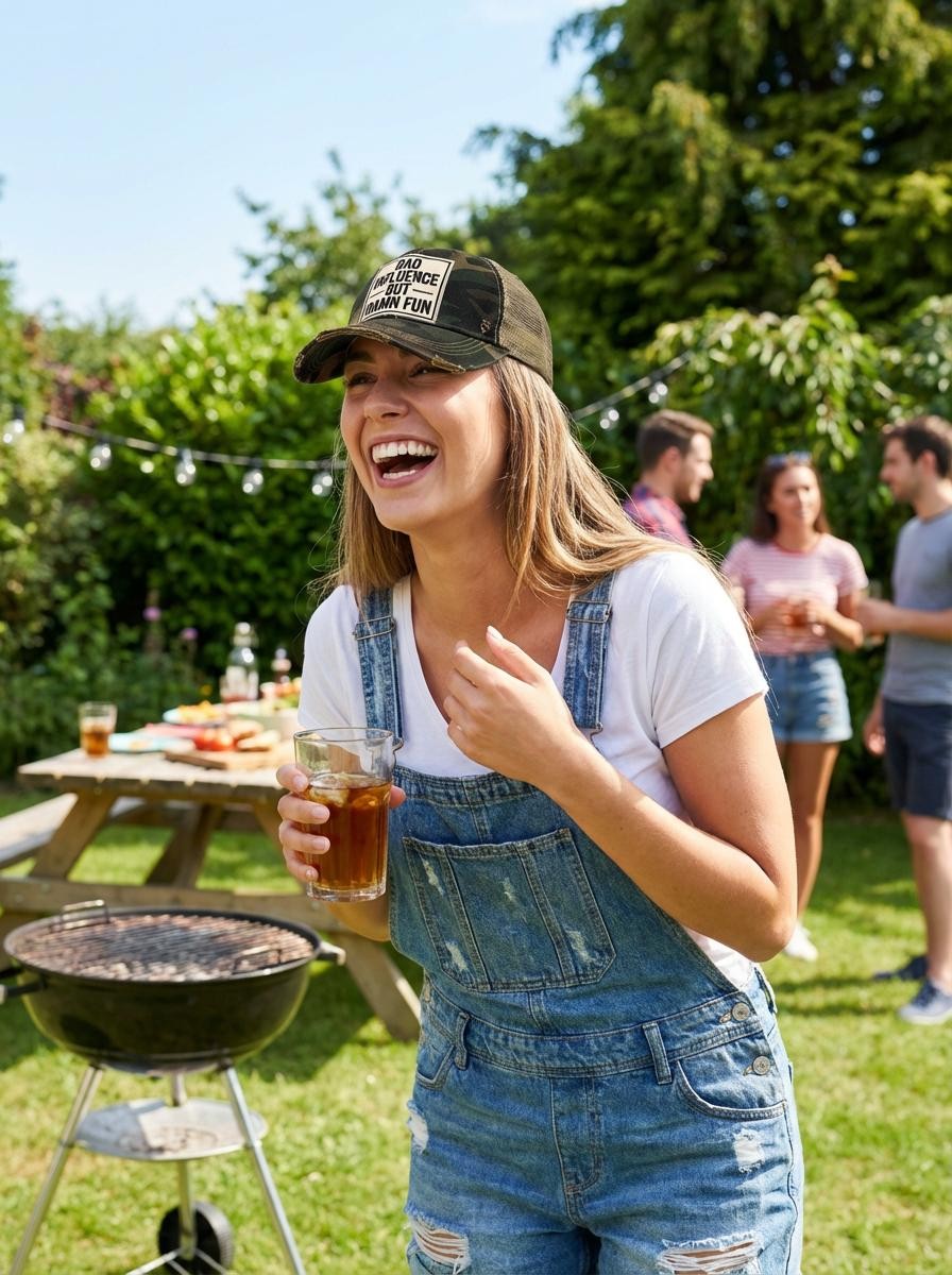 BAD INFLUENCE BUT DAMN FUN Trucker Hat