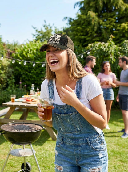 BAD INFLUENCE BUT DAMN FUN Trucker Hat