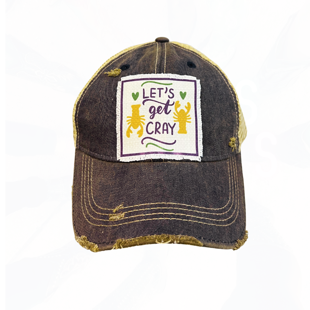 LET'S GET CRAY Crawfish Season Trucker Hats -  Many Colors