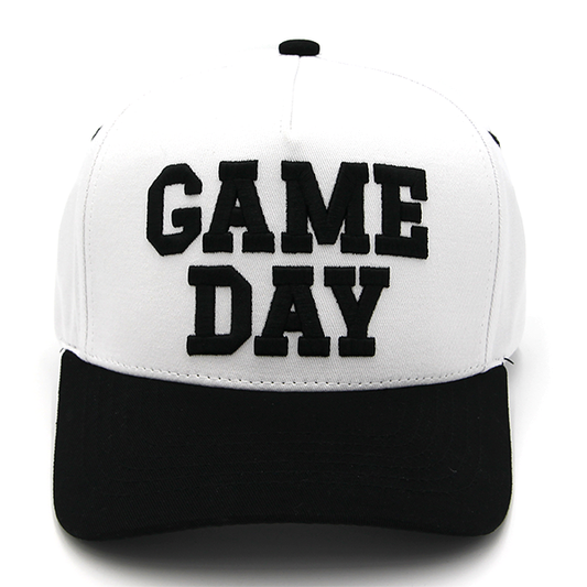 C.C GAME DAY trucker hat - Black White