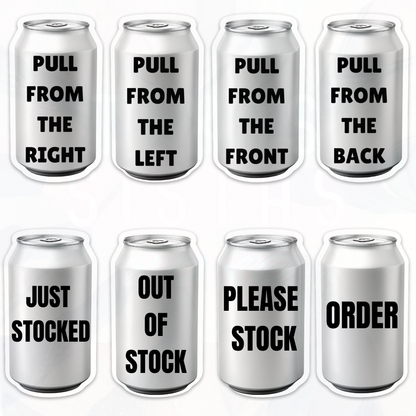 Ultra-Thin Cooler Magnets for Bars, Restaurants & Taverns – 8-Pack CANS