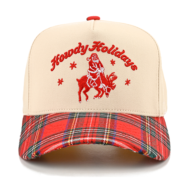 C.C Howdy Holidays Santa trucker hat - Red