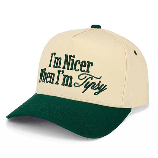C.C I'm Nicer When I'm Tipsy trucker hat - Dark Green