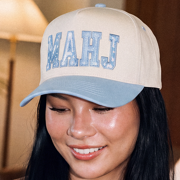 C.C MAHJ trucker hat - Sky Blue - worn