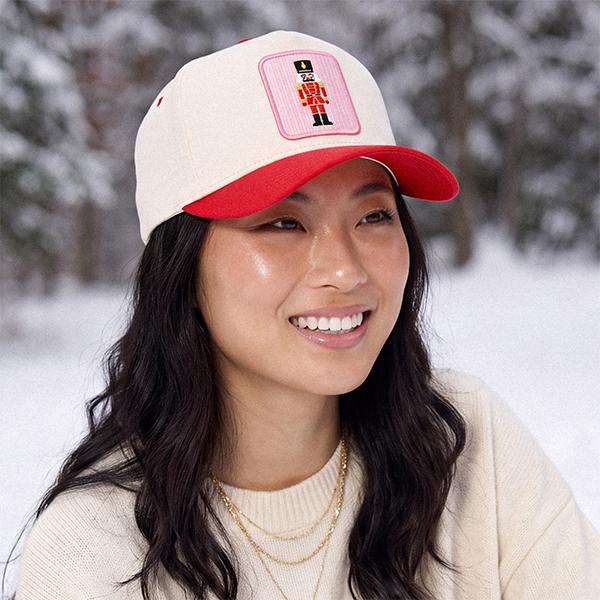 C.C Nutcracker Soldier trucker hat - Red - worn