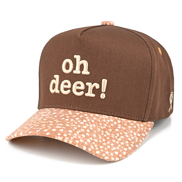 C.C Oh Deer trucker hat - Brown