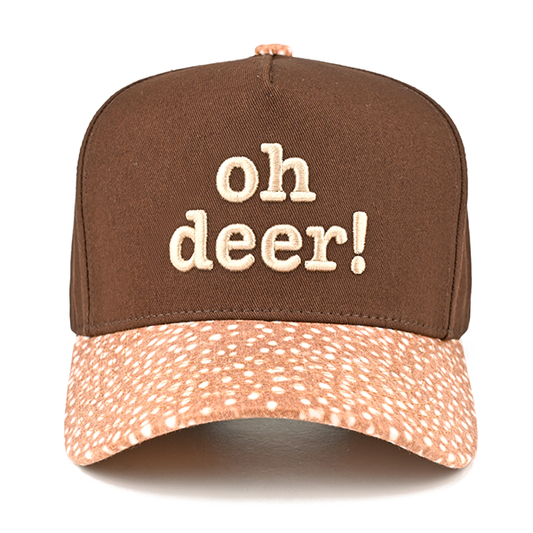 C.C Oh Deer trucker hat - Brown