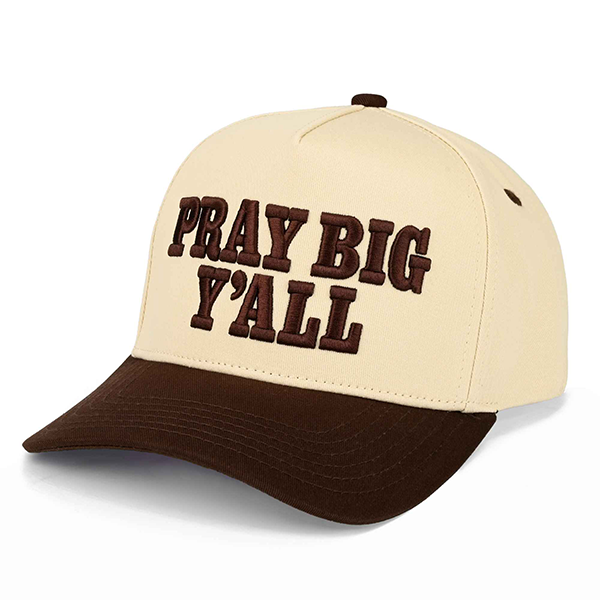 C.C Pray Big Y'all trucker hat - Brown
