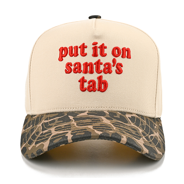C.C Put It On Santa's Tab trucker hat - Leopard