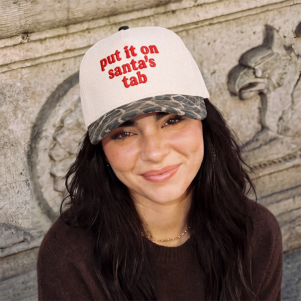 C.C Put It On Santa's Tab trucker hat - Leopard - worn