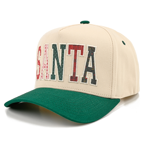 C.C SANTA Applique trucker hat - Green
