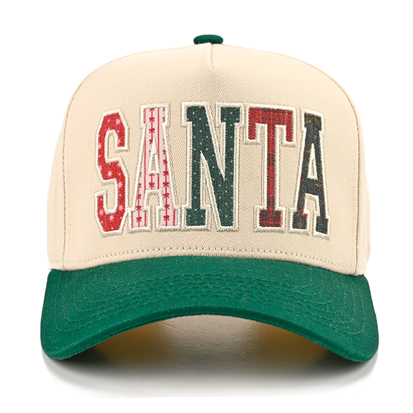 C.C SANTA Applique trucker hat - Green