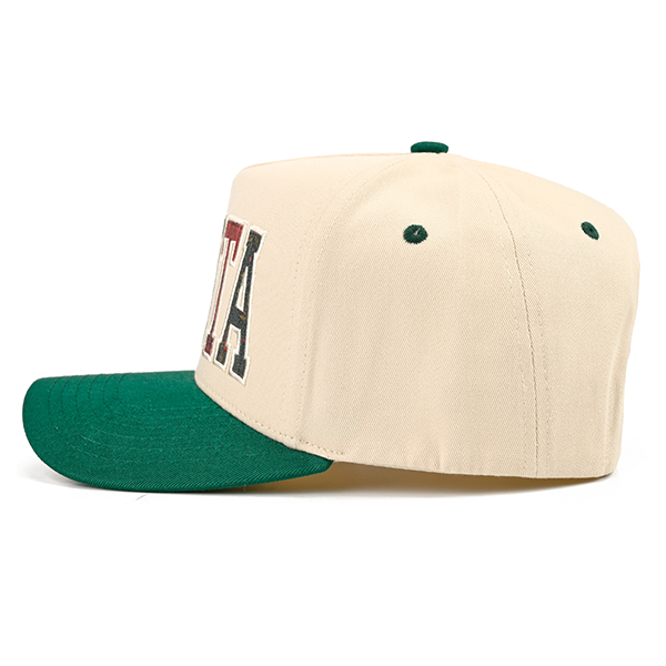 C.C SANTA Applique trucker hat - Green