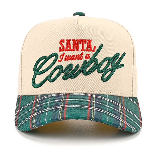 C.C Santa I Want A Cowboy trucker hat - Green