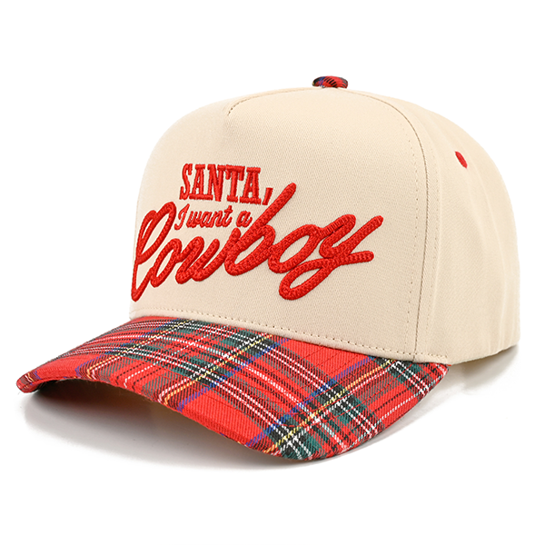 C.C Santa I Want A Cowboy trucker hat - Red