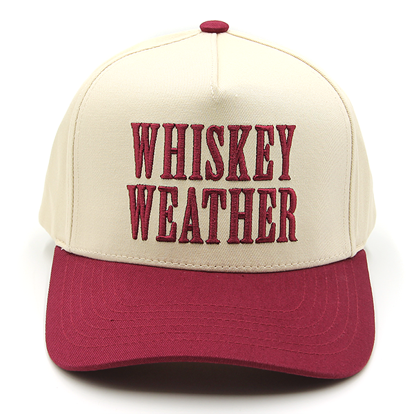 C.C Whiskey Weather trucker hat - Burgundy