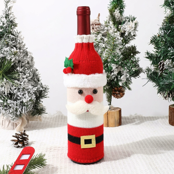 Christmas Santa Wine Bottle Cover