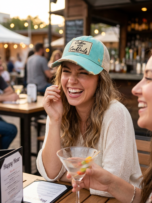 Coffee Until Cocktails Trucker Hats - 8 Colors